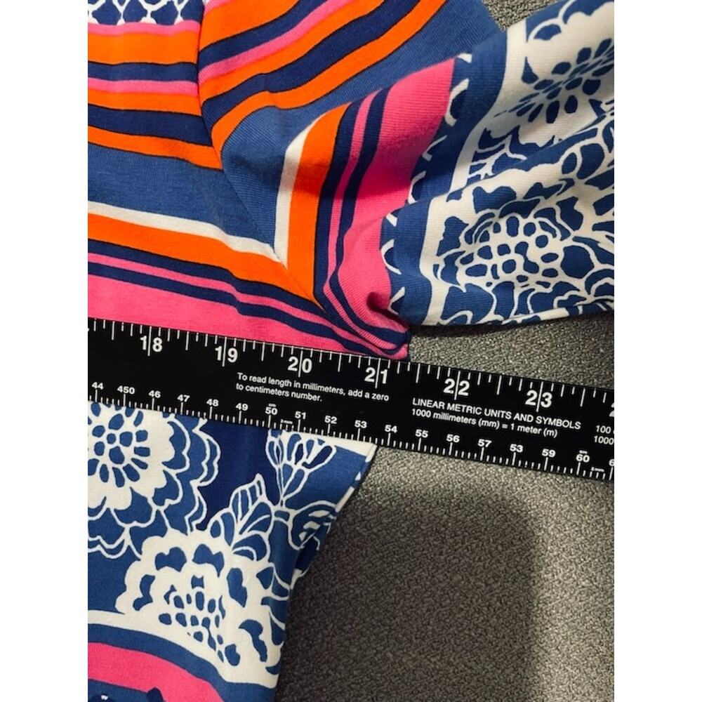 Ruby Rd NWT Colorful Mixed Print Tunic Top L Coastal Resort Cruise Travel - Picture 7 of 9